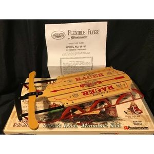 Christmas Flexible Flyer Miniature Sled Decoration